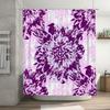 Delightful Purple Blossom Shower Curtain Floral Print Bath Decor for Home Bathroom Decoration Pink White Floral Bath Shower Cu