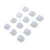 30 Pcs Adhesive Wall Hooks Non Marking No Drill Sticky Clear Hanging Hooks for Kitchen Bathroom Bedr