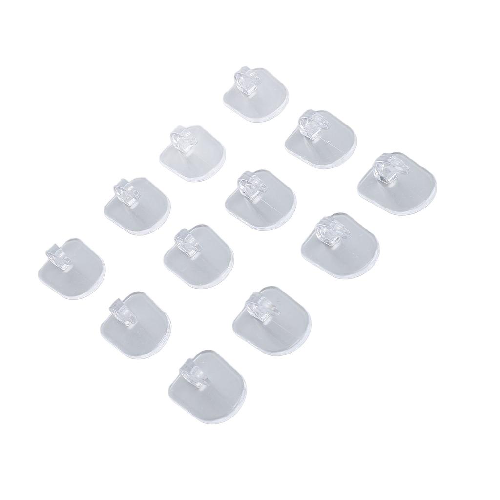 30 Pcs Adhesive Wall Hooks Non Marking No Drill Sticky Clear Hanging Hooks for Kitchen Bathroom Bedr