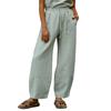 Women's Linen Pants High Waist Wide Leg Pants Comfortable Soft Casual Resort Wear Women's Pants