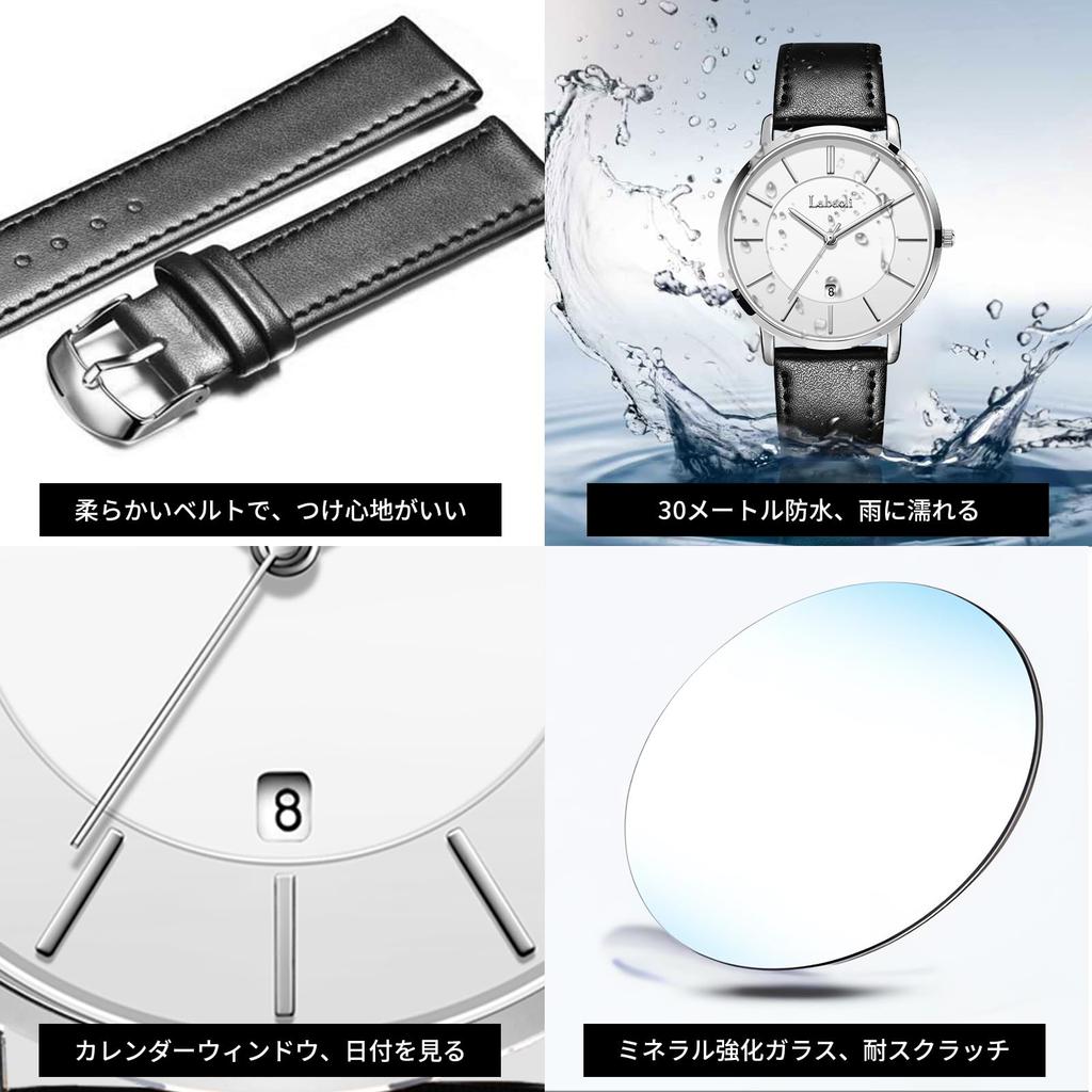 Jednoduchá móda Neformální obchodní hodinky Japonský strojek Quartz 40 mm Ciferník Pásek z pravé kůže Unisex Pásek Stříbrné Pouzdro Bílé Pánské Ultratenké 6,5 mm