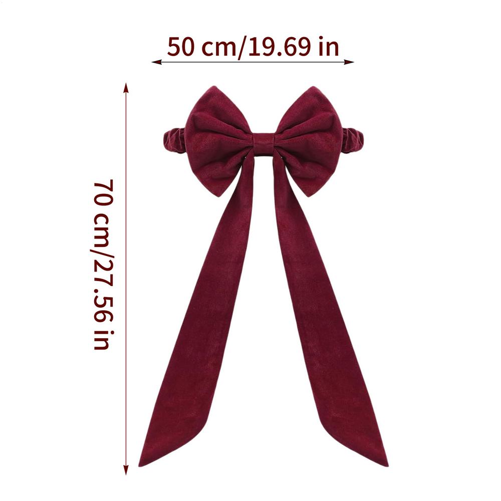 

Chair Decorations Decorative Seat Red Ornament 29.52x19.68in Red Christmas Bows For Dining Holiday Home Wedding Party Winter 75x50CM червоний
