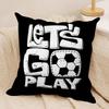 Soccer Lover Football Cushion Cover Soft Plush Fabric DoubleSided Printed Cushion Covers for All Seasons Modern HomeDecor Gift