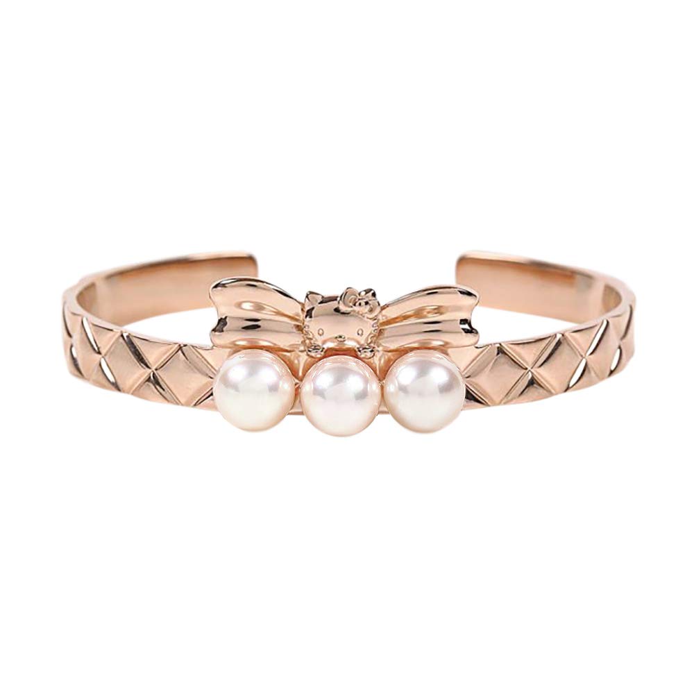 

Hello Kitty Bracelet Hello Kitty Pink Sweet Quilt Bangle [Moon Label] Women s [Giftwrapped]