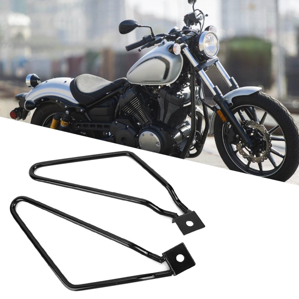 Universal Motorcycle Iron Saddlebag Mount Brackets Support Accessories