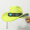 Solid color high-quality woolen hat ethnic style Tibetan men and women versatile travel sunshade top hat Western tide