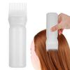 Barber Shampoo Bottle 120ml High-Density Plastic Hair Dye Applicator with Comb Scalp Massage Portable Salon Essential