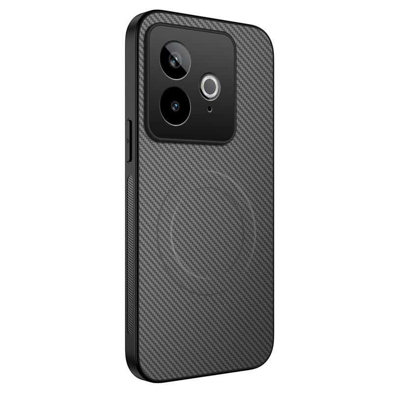 For Realme GT 7 Luxury Shockproof Case For Realme GT NEO 2T Silicone Bumper Carbon Fiber Magnetic Cover Realme GT Realme GT 7T