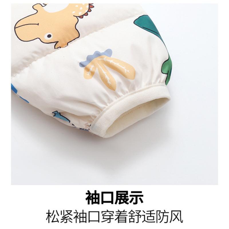 Giacca Imbottita con Cappuccio Leggera a Cartoni Animati Unisex per Bambini Piccoli Maschi e Femmine