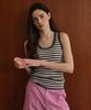 Seutyudioaenpaleukeu Wool 100% Striped Knit Sleeveless_Grey
