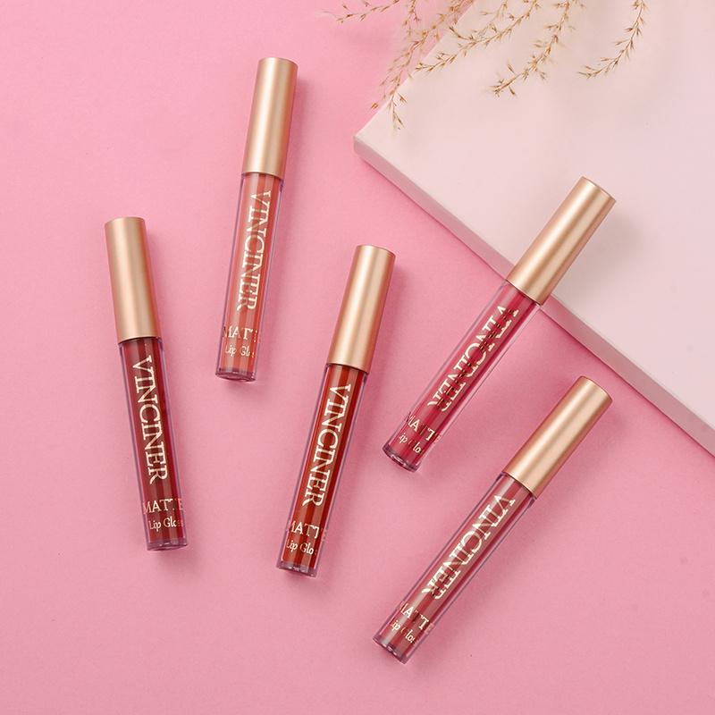 12 Farben Matte Velvet Lip Glaze Langanhaltender, wasserfester, nicht klebriger, wischfester flüssiger Lippenstift Valentinstagsgeschenke
