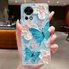 Nova12 Hülle Klar Luxus Mode Schmetterling Blume Weiches TPU Silikon Rückabdeckung Für Huawei Nova 12 Pro Transparente Handyhüllen
