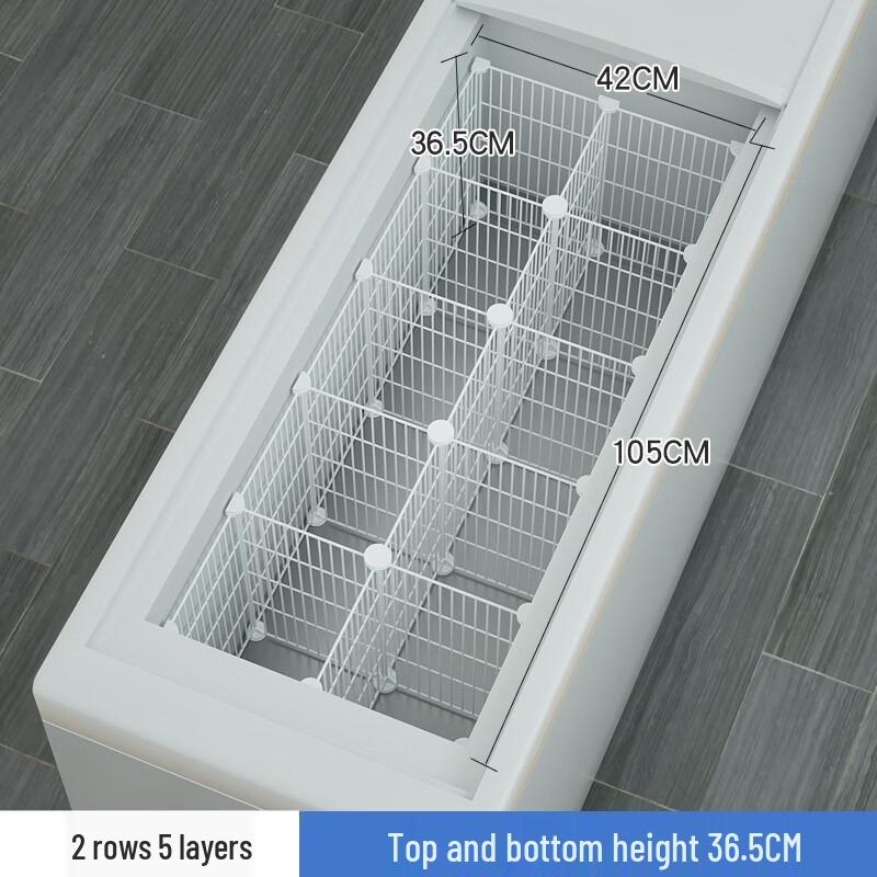 Shixun Gefrierschrank-Organizerkorb mit Trennwänden