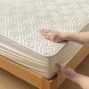Waterproof Quilted Mattress Protector Cover, Fitted Sheet  Waterproof Mattress Cover Cotton Quilted Mattress Pad Topper