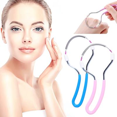Removedor de Pelos Faciais para Mulheres Dispositivo Manual Portátil de Mola para Lábio Superior Queixo Rosto Pescoço Ferramentas de Remoção de Pelos Rápidas e Eficazes