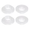 4pcs Flanged Sleeve Bearings Plastic Bushings 10.1mm ID X 12mm OD X 6mm Length Nylon Bushings White