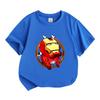 Kids Boys Girls 100% Cotton Crew Neck Short Sleeve T-Shirt,