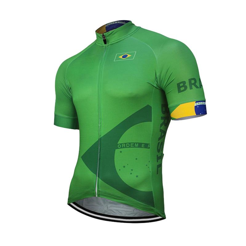 2026 Brazil New Cycling Team Jersey Bike Shorts Bib Set Ropa Ciclismo MenS MTB Shirt Summer Bicycling Maillot Bottom Clothing