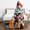 DBZ Quest Plush Blanket Novelty Throw Blanket for Sofa Bedding Lounge 125*100cm Bedspreads,