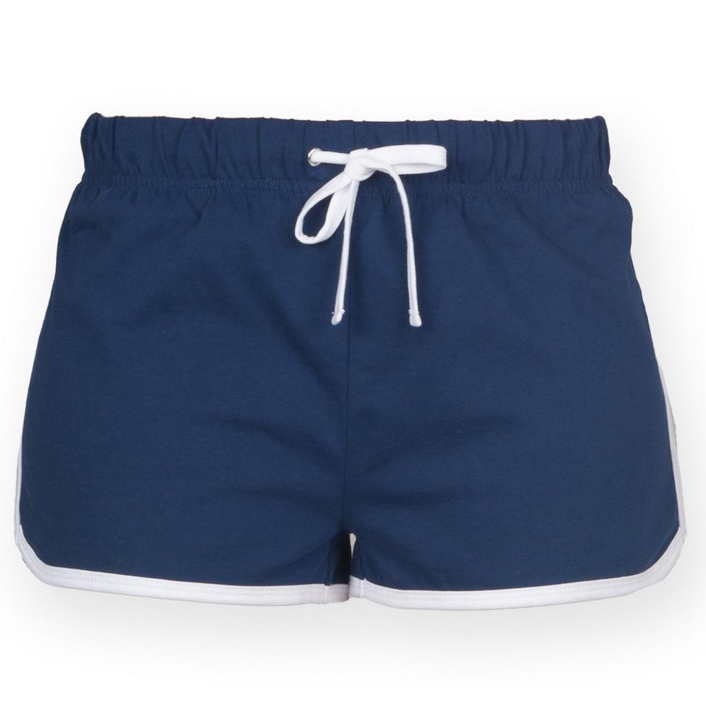 Skinni Fit Retro-Trainings-/Fitness-Sportshorts für Damen/Damen