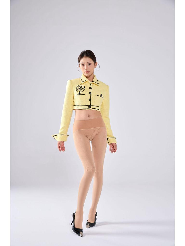 6509K 360-Degree Seamless Unisex Pantyhose for Bare-Leg Look