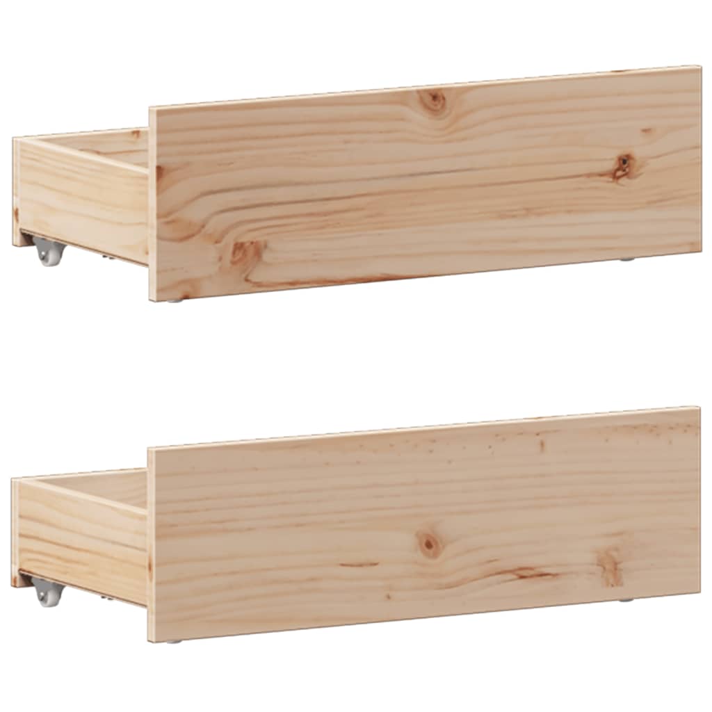 Bookshelf Bed without Mattress 75 x 190 cm Solid Pine Wood