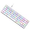 68 Keys Wired Mechanical Keyboard RGB Backlit Hot-Swappable Compact Design for   Gaming