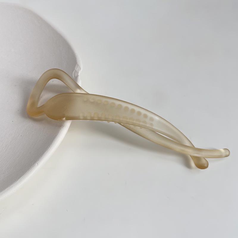 Korean Style Frosted Large Banana Hair Claw Clip for Elegant Updos