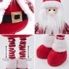 Retractable Festive Ornaments Santa Deer Snowman Polyester Sculpture Space Saving Tabletop Holiday Display