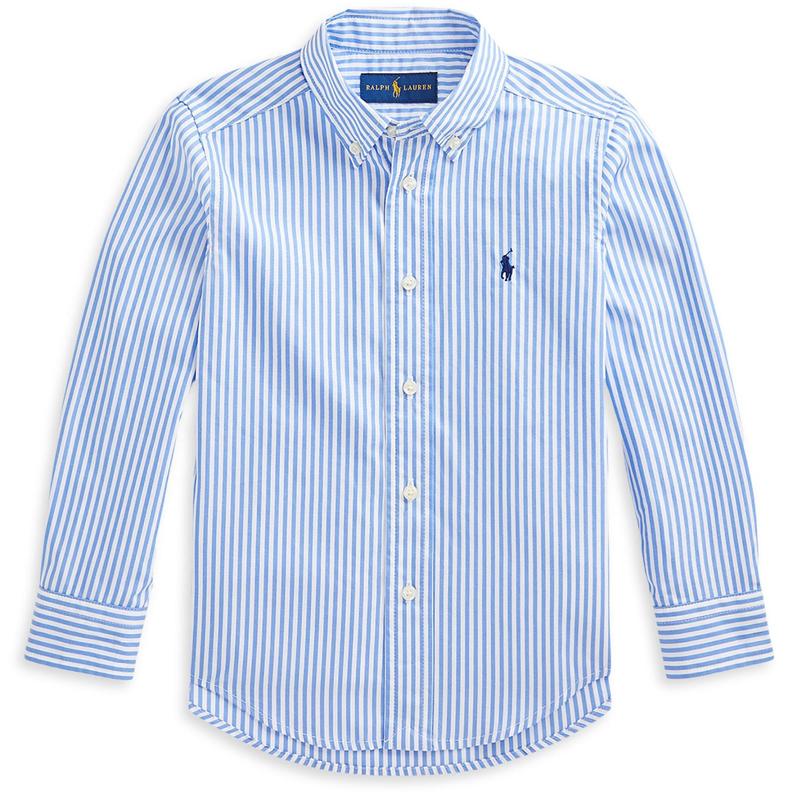 

Polo Ralph Lauren Полосатый Принт Логотипа Рубашка Поло Детские топы Синий 321862260001 S