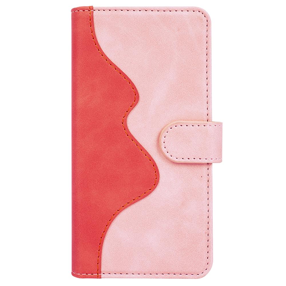 For Xiaomi Redmi Note 13 4G Case Leather Wallet Phone Cover Color Splicing