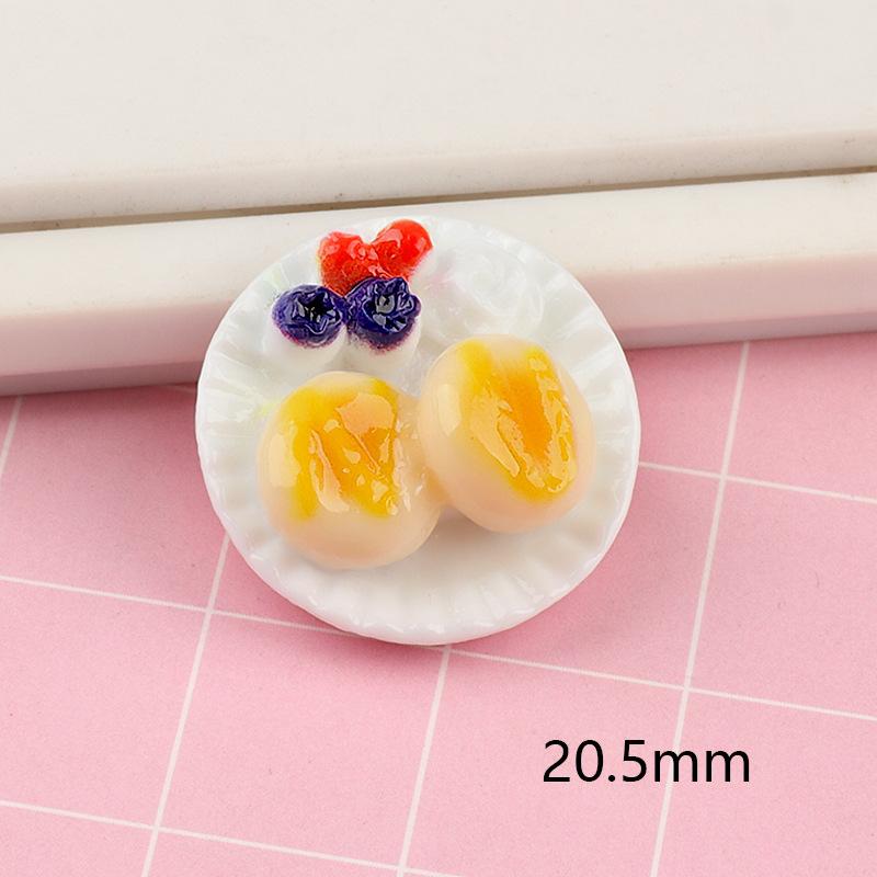 6Pcs Mini Dim Sum Platter Diy Miniature Landscape Fairy Garden Decors Accessories Doll House Ornaments