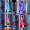 Halloween Witch Hat Ghost Festival Ball Party Scene Decorative Props Led Light Glow Witch Hat Pot