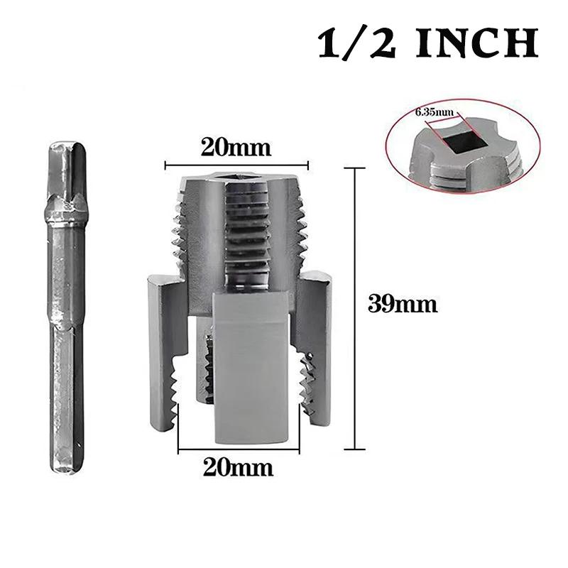 Integriertes Innen- und Außengewinde-Rohrgewindeschneidwerkzeug für 1/2-Zoll-PPR-Rohre mit Gewindebohrern und Gewindeschneidbacken
