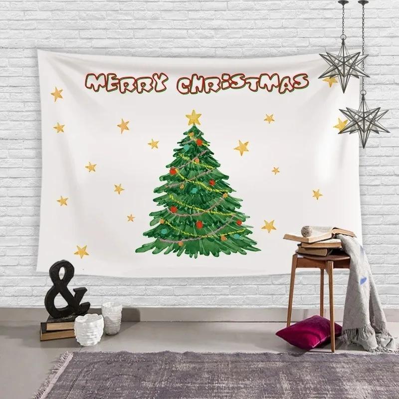 Christmas Tree Simple Pattern Tapestry Living Room Sofa Home Decor Christmas Gift