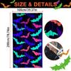 Bat Pattern Fluorescent Tinsel Curtain 1x2M Wall Hanging Bat Pendants  Photo Background