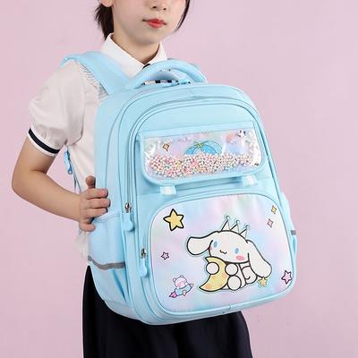 Student Cartoon Fresh Girl Schoolbag Decompression Spine Protection Schoolbag Multi-compartment Large-capacity Backpack