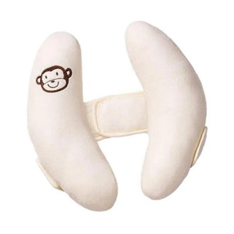 Baby Head Shaping Pillow Protects Cervical Neck Banana Pillow Seat Pillow Anti Deviation Head Baby Pillow Soft белый