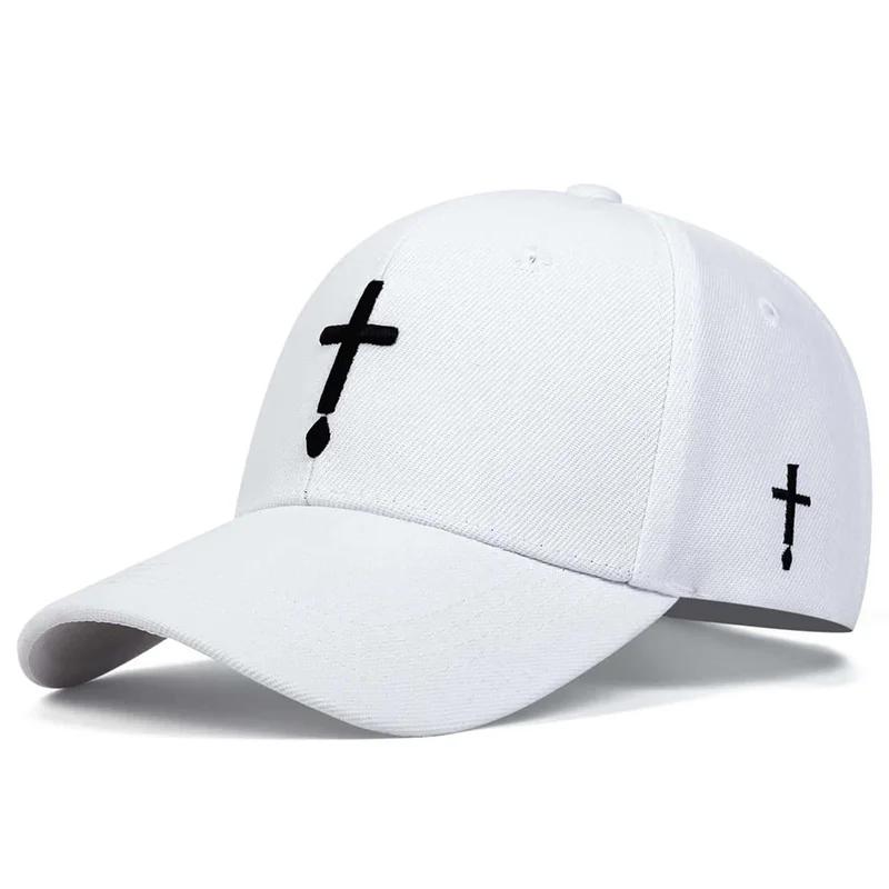 

Men Women Fashion Embroidery Cross Baseball Cap Cotton Snapback Dad Hat Bone Casquette Summer Couple Hip Hop Caps