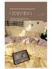 Princess-Style French Lace Bedding Set: Traditional Water-Washed Imitation Cotton Duvet Cover, Girlish Student Style, Three-Piece 