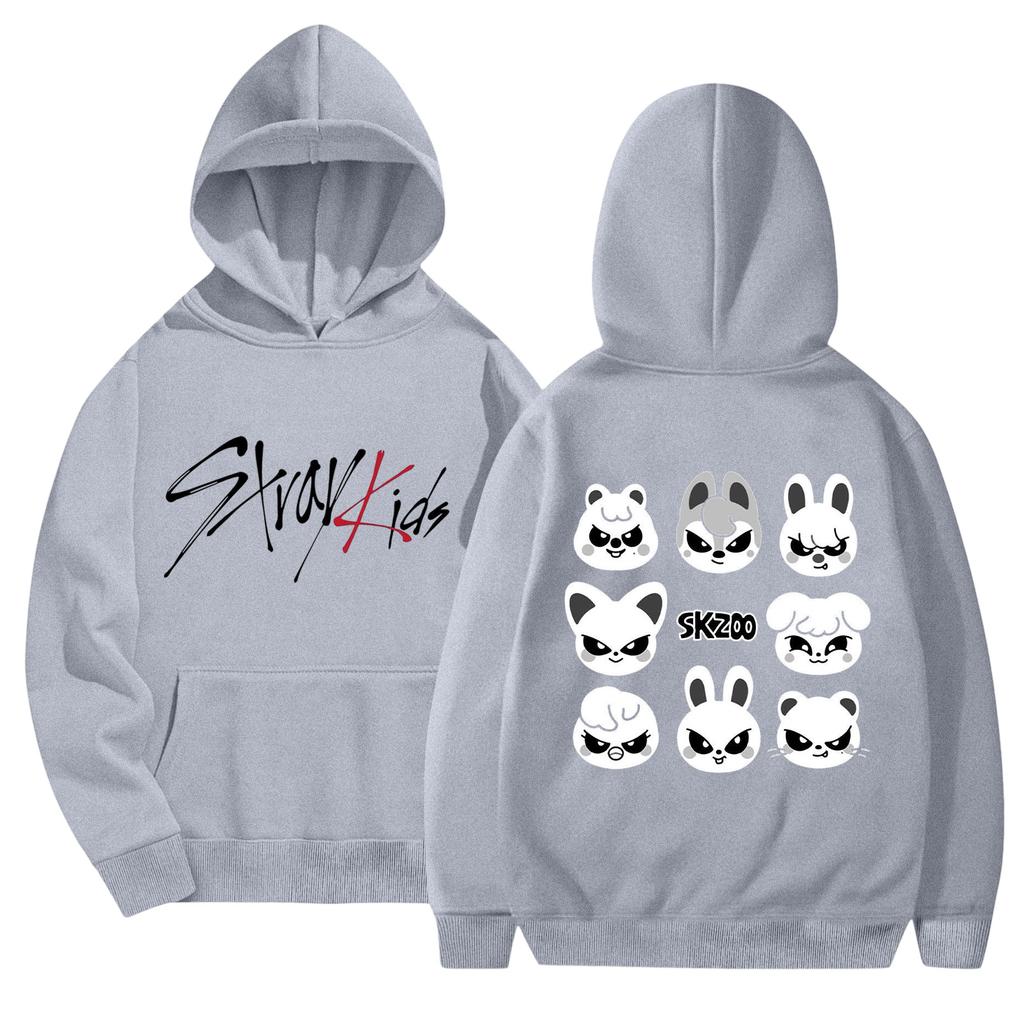 Unisex Fashionable Casual Long Sleeved Loose Printed Hooded Sweatshirt