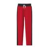 Fashion trousers men's trousers autumn and winter splicing colour collision loose straight drawstring casual trousers men