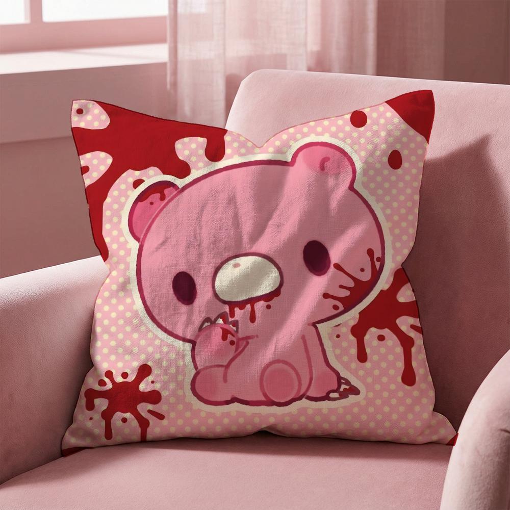G-Gloomy Bear CARTOON Cushion Cover Multi-Scene Pillow Cover for Home & Car - Reversible, Soft & Durable for Daily Use