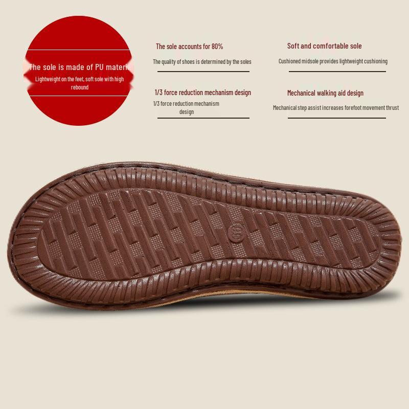 Women's Ethnic Linen Closed-Toe Half Slippers – 2025 New Soft Sole Casual Shoes