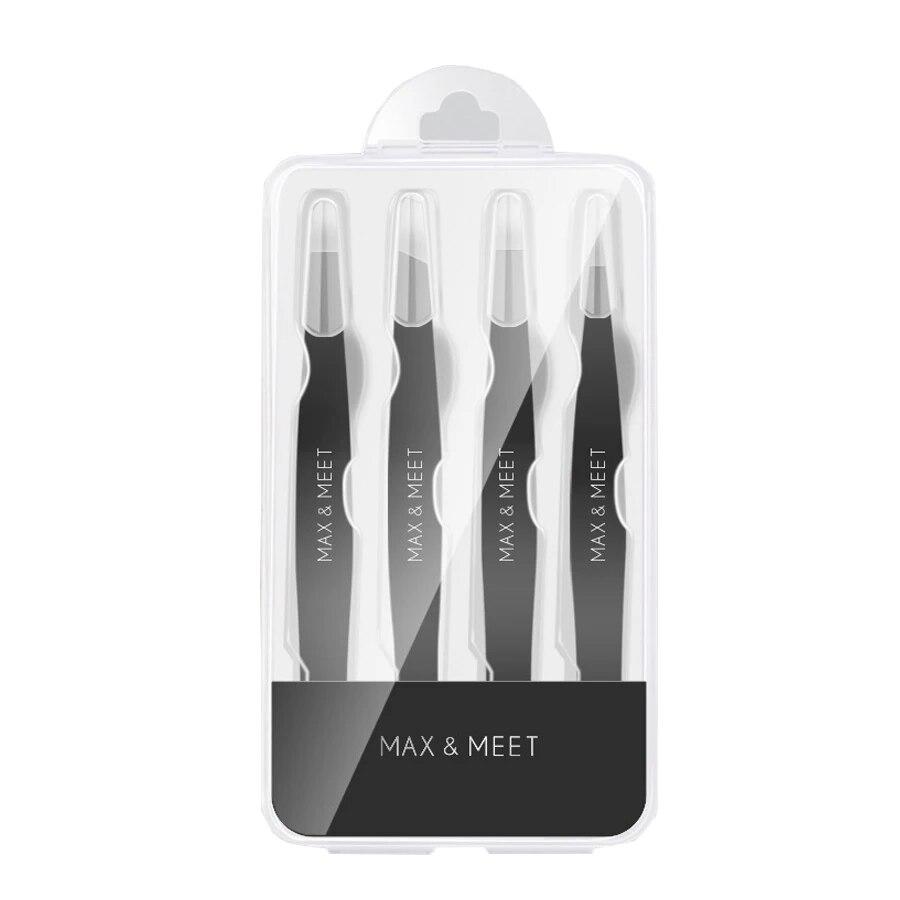 Vánoční dárky 4 ks Vysoce kvalitní nerezová ocel klips na obočí Pinzeta na obočí Sada multifunkčních klipů na domácí cesty