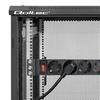 Qoltec Aluminum PDU Power Strip for 19'' RACK | 1U | 16A | 6xSCHUKO | 1.8m