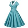 Hepburn style retro plaid skirt, court waist light dress, contrasting colors, understanding performance clothes, large pendulum medium and long dress