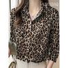 Women Shirt Autumn Clothes Women Vintage Blouses Office Lady Long Sleeve Blouse Button Up Lapel Shirts OL Print Womens Tops