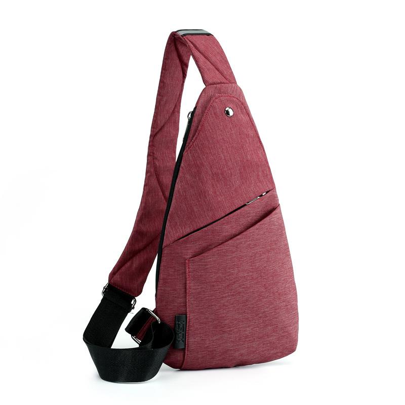Men's Chest Bag, New Minimalist Business Commuting Crossbody Bag, Lightweight and Large Capacity Waterproof Shoulder Bag