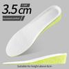 1Pair Sports Shock Absorption Insole for Feet Height Increase Templates Men Women Shoes Insoles 1.5cm/2.5cm/3.5cm Growing Sole
